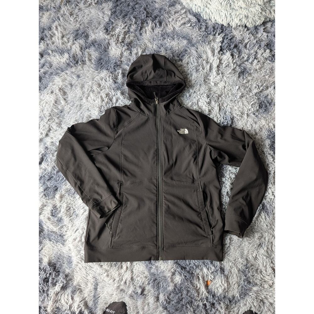 The North Face Shelbe Raschel Parka Womens XL Black Hooded Fleece Lined Jacket